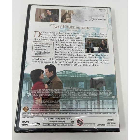 The Lake House (DVD, 2006, Widescreen Edition) Keanu Reeves, Sandra Bullock New - Picture 2 of 4